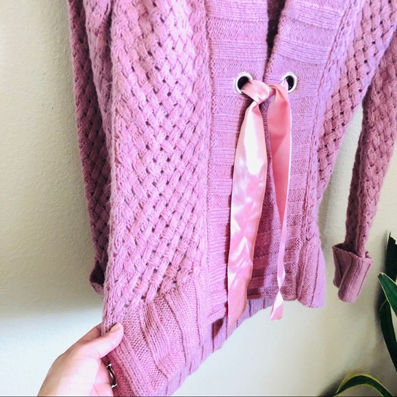 Soft Surroundings || Front Tie Knit Sweater - Picture 3 of 8
